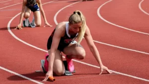 Former Rochester Institute of Technology women's sprinter Caroline Hill
